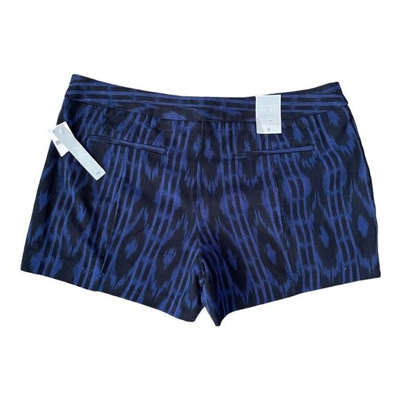 NWT Gap Ikat Blue Black Shorts Size 6 Casual - Picture 3 of 5
